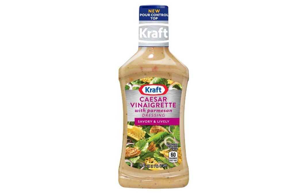 Kraft Caesar Vinaigrette With Parmesan Dressing, Savory & Lively   Plastic Bottle  473 grams
